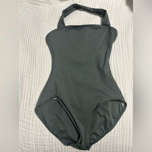 Sage green halter leo